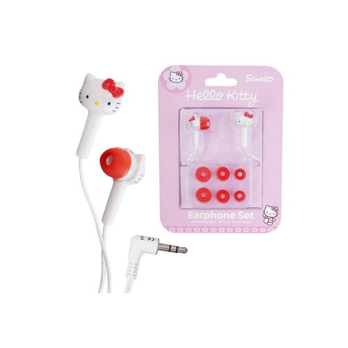 Vidis Hello Kitty In-Ear Kopfhörer + Aufkleber In-Ear-Kopfhörer (Stereo