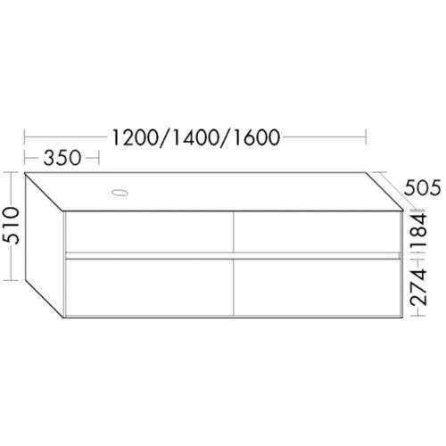 Burgbad Waschtischunterschrank rc40 Solitaire Matt Lichtgrau Matt/Weiß Ultramatt, SGGF160RF4509A0332 SGGF160RF4509A0332