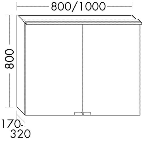 Burgbad Spiegelschrank rc40 800x1000x170 Weiß Ultramatt, SPMV100F5756 SPMV100F5756