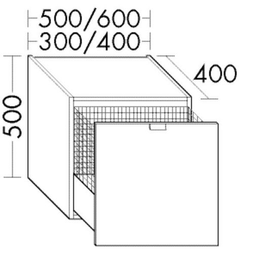 Burgbad Unterschrank rc40 System PG2 500x600x400 Trend-/RAL-Farbe Ultramatt, USII060F5782 USII060F5782