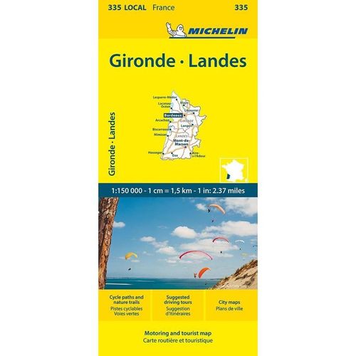 Michelin Gironde - Landes, Karte (im Sinne von Landkarte)