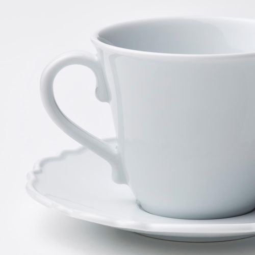 UPPLAGA Tasse mit Untertasse