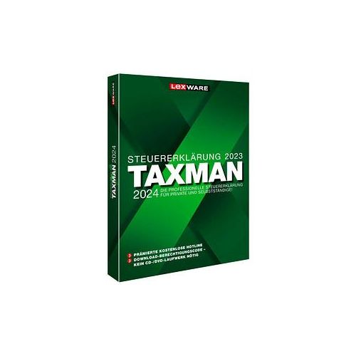 LEXWARE TAXMAN 2024 (für das Steuerjahr 2023) Software Vollversion (PKC)