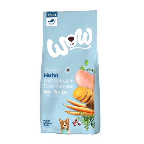 WOW Adult Huhn mit Spinat 2x6 kg