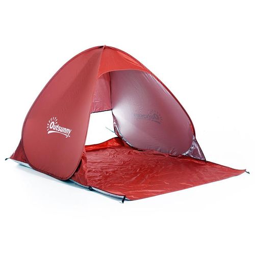 Pop-Up Zelt für 2 Personen (Farbe: rot)
