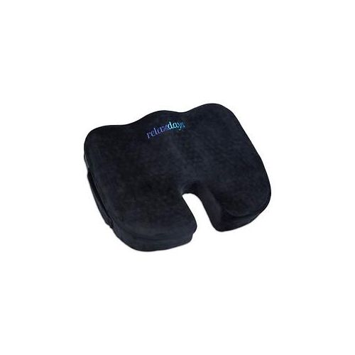 relaxdays Sitzkissen Orthopädisch schwarz