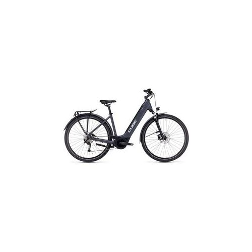Cube Touring Hybrid ONE 625 – Easy Entry Elektro Trekking Bike 2023 | grey ́n ́white – M