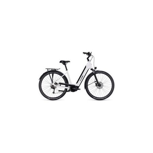 Cube Supreme Sport Hybrid ONE 500 – Easy Entry Elektro City Bike 2023 | white ́n ́black – XS