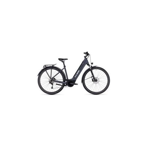 Cube Touring Hybrid ONE 500 – Easy Entry Elektro Trekking Bike 2023 | grey ́n ́white – L