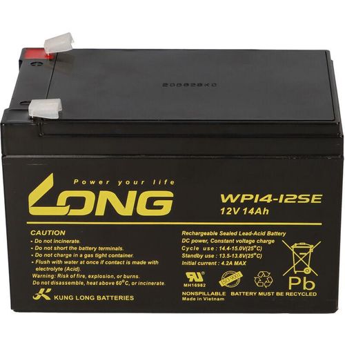 1x Kung Long Akku 12V 14Ah Pb Batterie Bleigel WP14-12SE