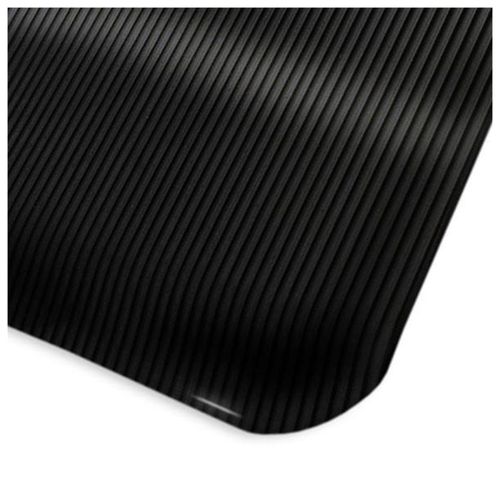 etm Anti-Ermüdungsmatte HeavyDuty Ripp Schwarz