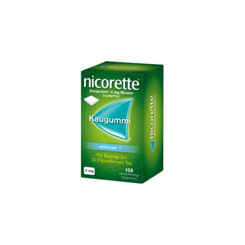 Nicorette Kaugummi 2 mg whitemint 105 St
