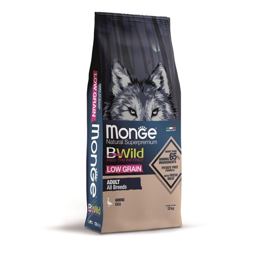 Monge Adult BWild Low Grain Gans 12 kg