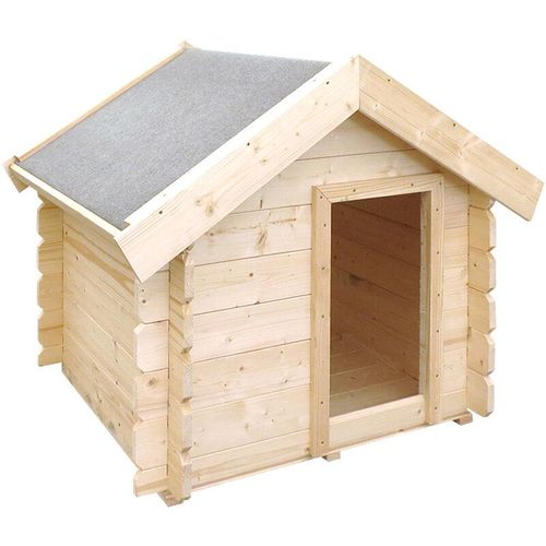 Hundehütte Outdoor kleine Hunde – Hundehaus Holz für Kleiner Rassen, wasserfestes Dach 76 x 99 x H80 cm, Größe s Timbela M401-1