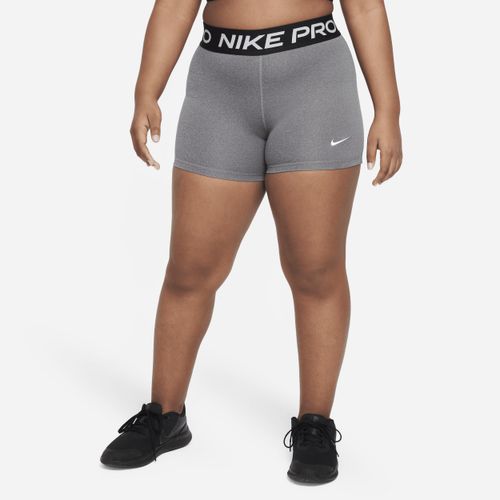 Nike Dri-FIT One Bike Shorts für ältere Kinder (Mädchen) (erweiterte Größe) - Grau