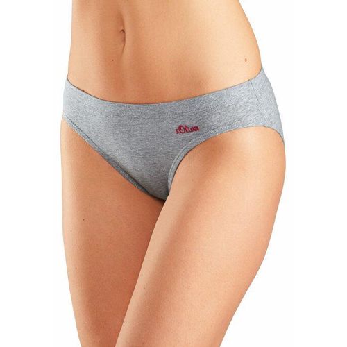 S.OLIVER Bikinislip mehrfarbig Gr. 32/34 (S). Mit Logodruck. Körpernah. Nachhaltig.