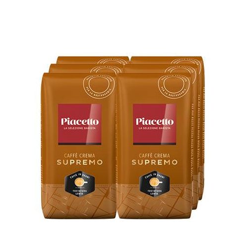 Piacetto Caffè Crema Supremo - 6x1 kg Ganze Bohne