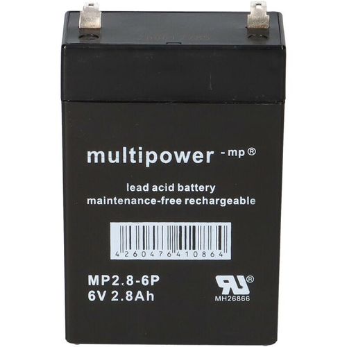 Multipower - Blei-Akku MP2,8-6P Pb 6V / 2,8Ah