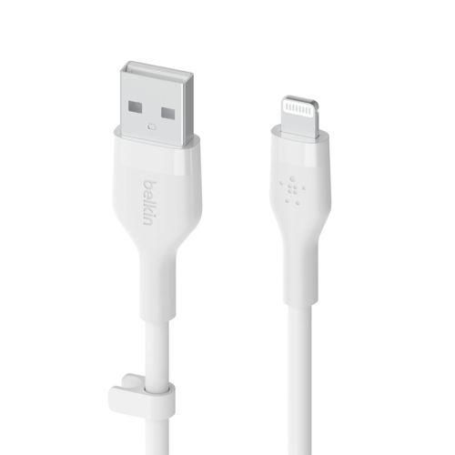 Belkin Flex Lightning/USB-A 1m mfi zert., weiß CAA008bt1MWH