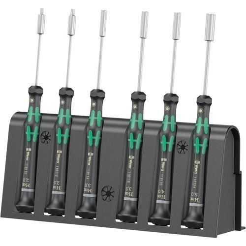 Wera 2069/6 Elektroniker Schraubendrehersatz + Rack