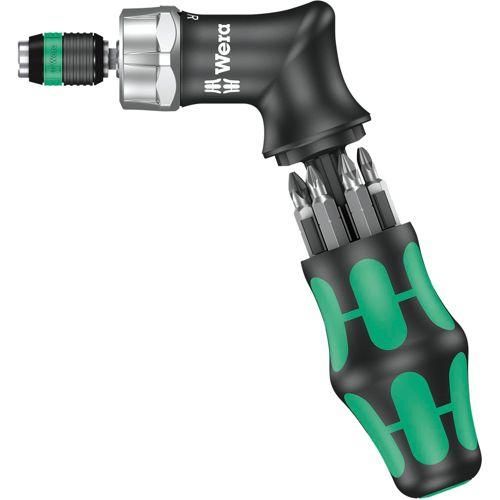 Wera Kraftform Kompakt Pistol RA Kombi-Schrauber mit 6 Bits