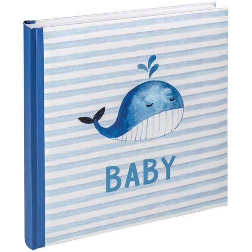 Walther Sam blau 28x30,5 50 weiße Seiten Babyalbum UK183L