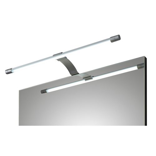 LED-Bad-Spiegelleuchte - silber - 40 cm - 4 cm - 9,5 cm - Sconto