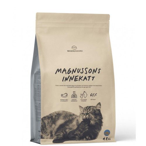 Magnusson Innekat für Hauskatzen, Katzenfutter, 4,8 kg