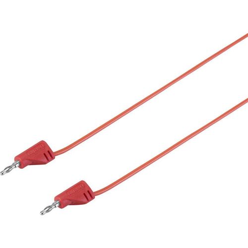 Voltcraft - MSB-200 Messleitung Lamellenstecker 2 mm Lamellenstecker 2 mm 30.00 cm Rot 1 St.