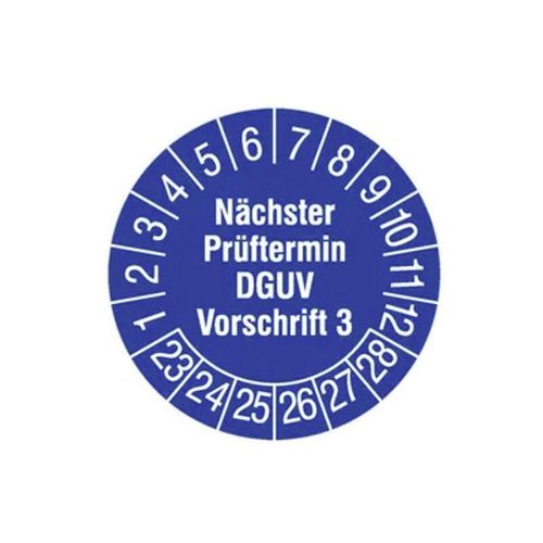 Ht Instruments - 2002260 Prüfplaketten 15mm Sicherheitsprüfplaketten 1 St.