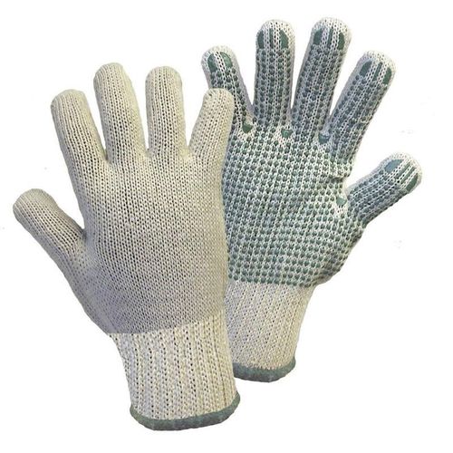L+D Griffy Green Dot 1133SB Baumwolle Gartenhandschuh Größe (Handschuhe): Herrengröße 1 Paar