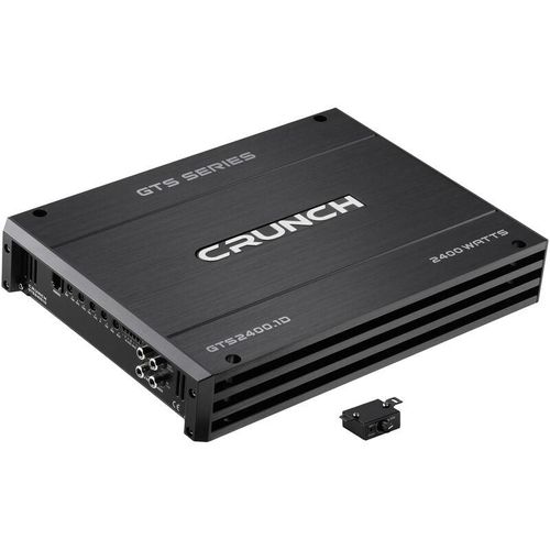 GTS2400.1D 1-Kanal Digital Endstufe 2400 w Lautstärke-/Bass-/Höhen-Regelung Passend für (Auto – Crunch