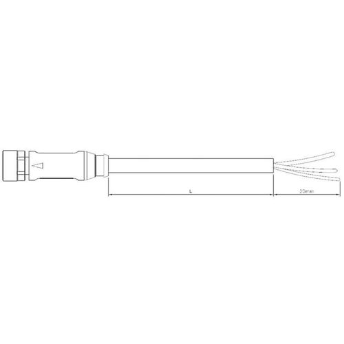 Te Connectivity – 1-2273077-1 Sensor-/Aktor-Steckverbinder, konfektioniert M12 Buchse, gewinkelt 1.50