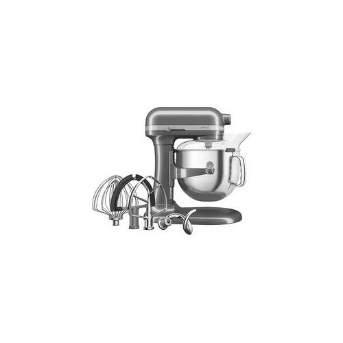 KITCHENAID 5KSM70SHXEMS Küchenmaschine Medallion Silber (Rührschüsselkapazität: 6,6 l, 375 Watt)