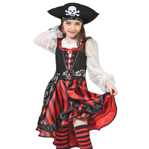 Funny Fashion Piraten-Kostüm Seeräuberin Peppina Piratin Kinderkostüm Mädchen