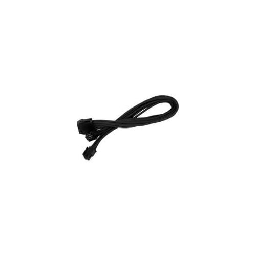 Strom-Verlängerungskabel SST-PP07-EPS8B schwarz, 30cm