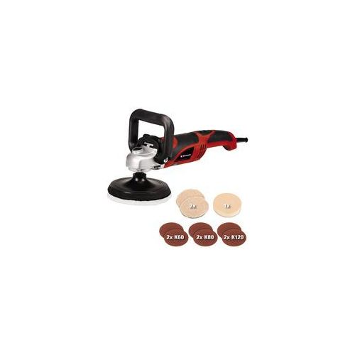 Polier- und Schleifmaschine CC-PO 1100/150 E, Poliermaschine rot/schwarz, 1.100 Watt