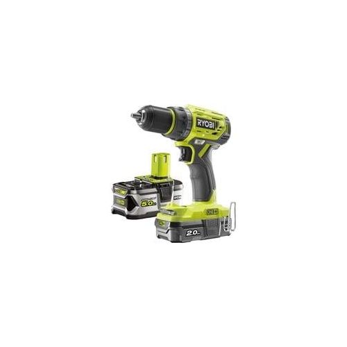 Akku-Bohrschrauber R18DD7-252S, 18Volt grün/schwarz, 1x Li-Ionen Akku 2,0Ah, 1x Li-Ionen Akku 5,0Ah