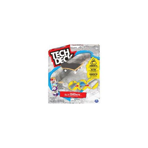 Tech Deck - Concrete Fingerboard-Rampe zum Selberbauen, Spielfahrzeug mehrfarbig, aus wiederverwendbarem Beton, mit Fingerboard