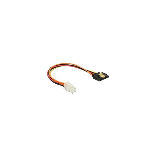 Kabel P4 4 Pin (Stecker) > SATA 15 Pin (Buchse) 20cm