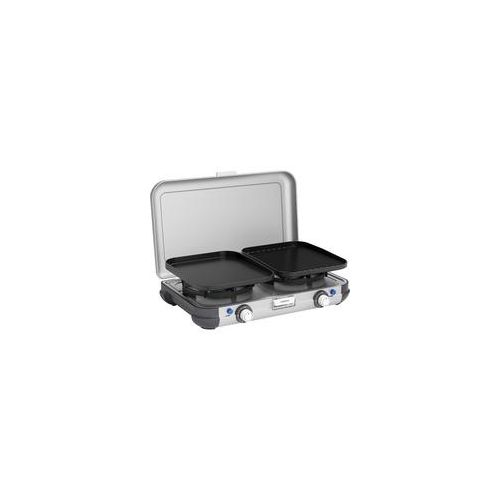 Camping Kitchen 2 Grill & Go CV, Gaskocher grau/schwarz, 2x 2kW