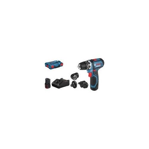 Akku-Bohrschrauber GSR 12V-15 FC Professional, 12Volt blau/schwarz, 2x Li-Ionen Akku 2,0Ah, in L-BOXX