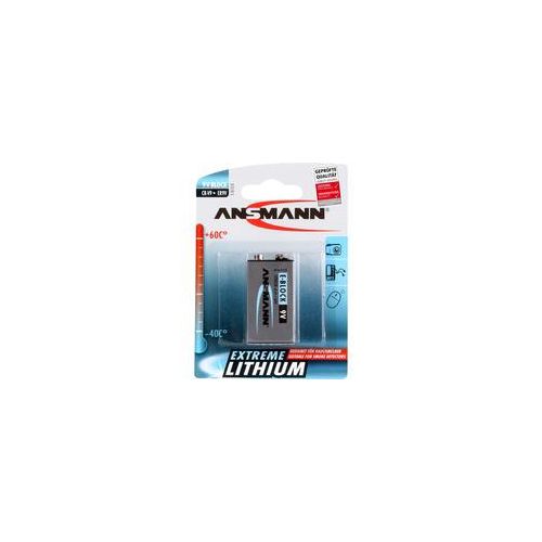 Extreme Lithium 9V-Block, Batterie silber, 1x Lithium