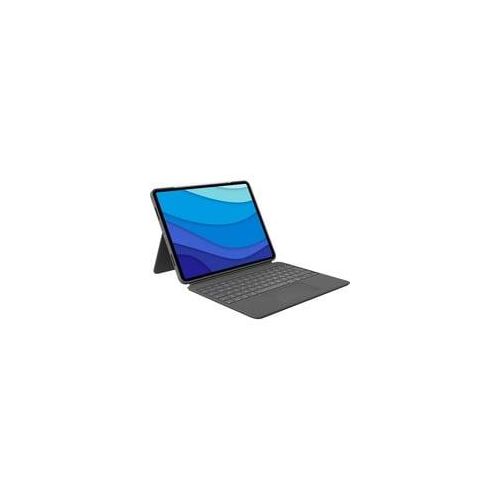 Combo Touch für iPad Pro 12,9 Zoll (5./6. Generation), Tastatur grau, DE-Layout