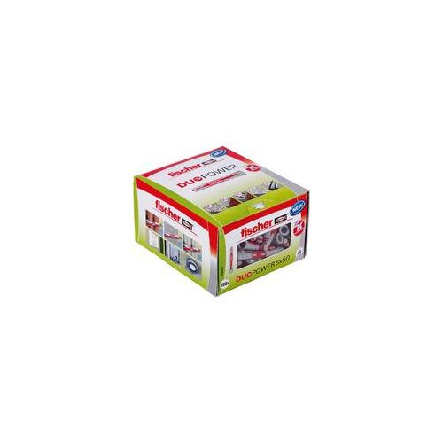 Dübel DUOPOWER 6x50 LD hellgrau/rot, 100 Stück