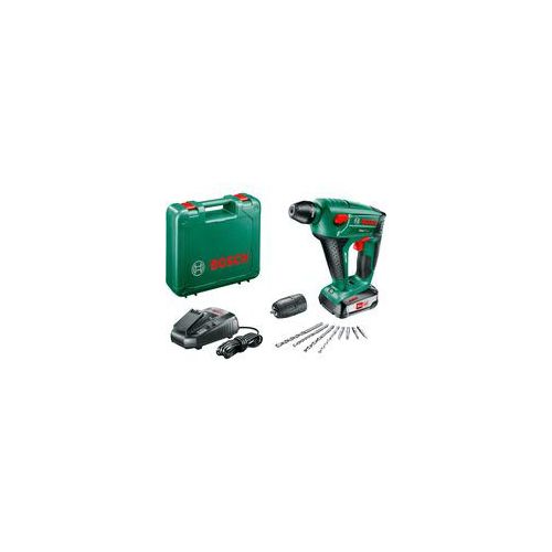 Akku-Bohrhammer Uneo Maxx, 18Volt grün/schwarz, Li-Ion-Akku 2,5Ah, im Koffer, POWER FOR ALL ALLIANCE