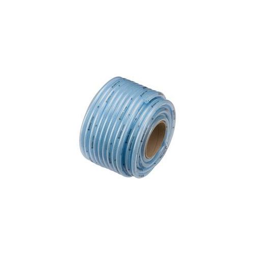 Transparent-Schlauch mit Gewebe 13 x 3,5mm transparent, 50 Meter