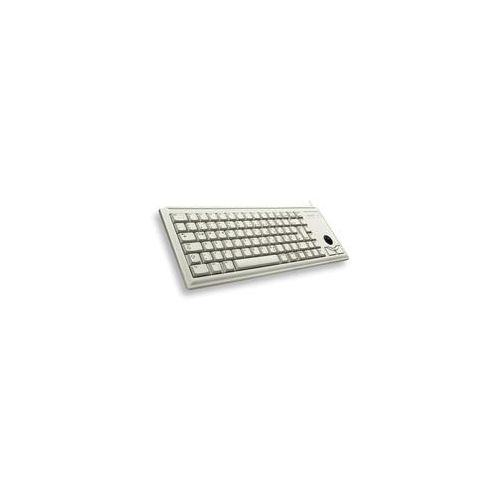 Slim Line G84-4400, Tastatur grau, US-Layout, integr. Trackball