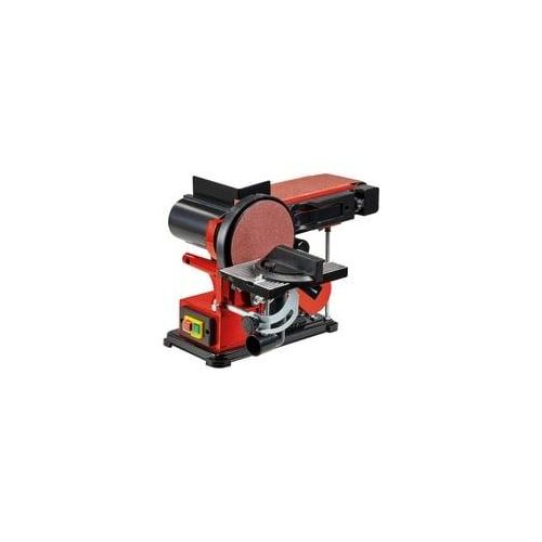 Stand-Band-Tellerschleifer TC-US 380, Bandschleifer rot/schwarz, 300 Watt