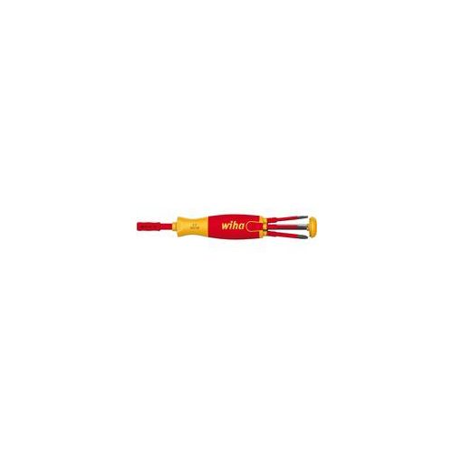 Schraubendreher mit Bit Magazin LiftUp electric rot/gelb, 7-teilig
